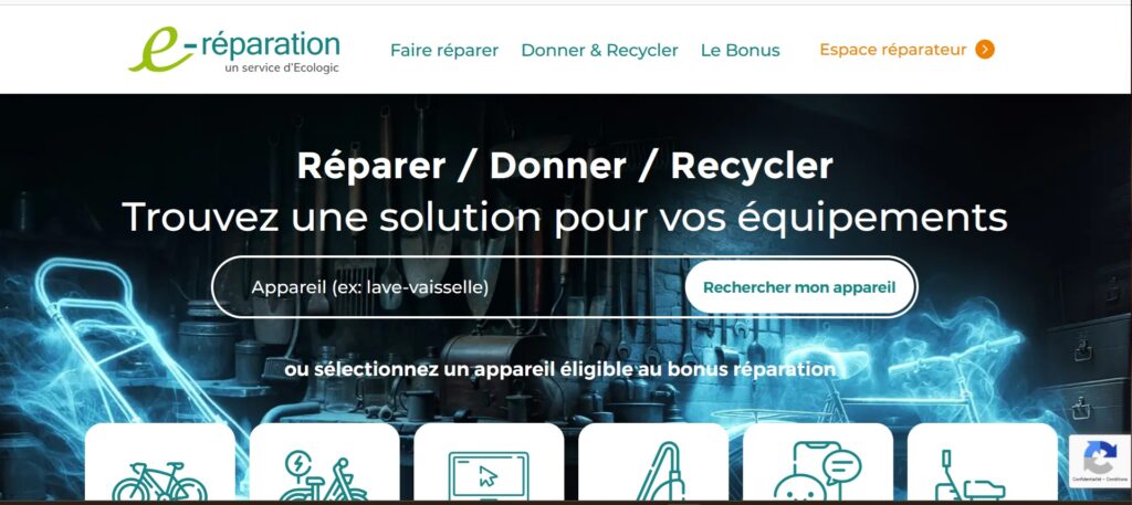 la plateforme pour réparer, donner et recycler vos équipements