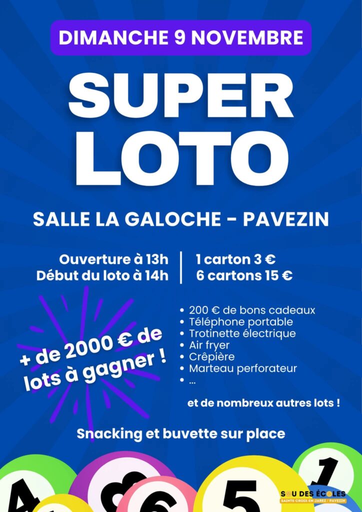 Super Loto à Pavezin