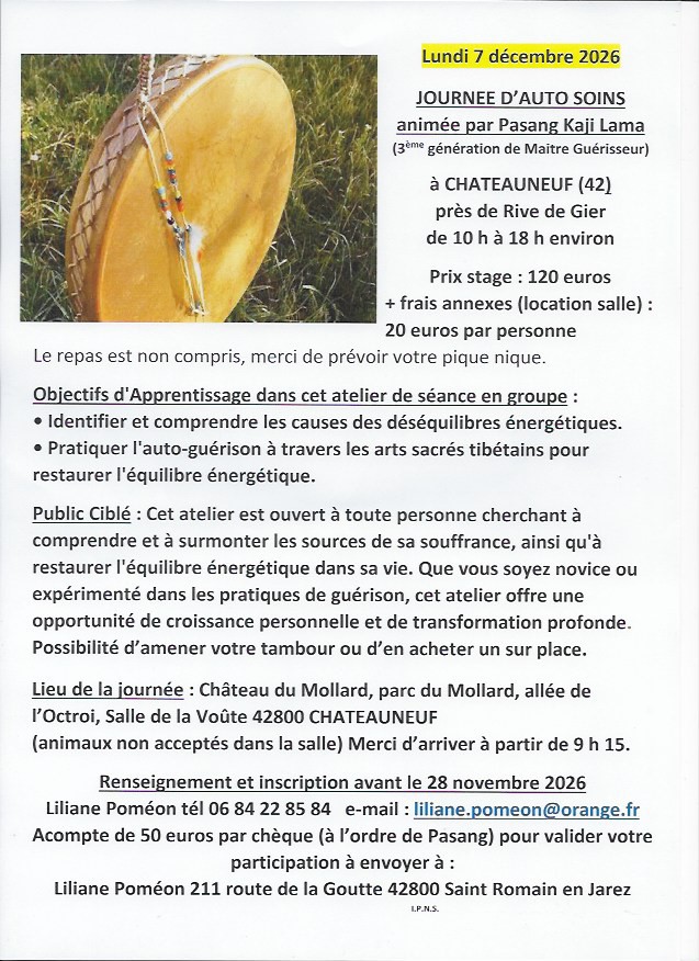 Journée d'auto-soins au Château du Mollard à Châteauneuf