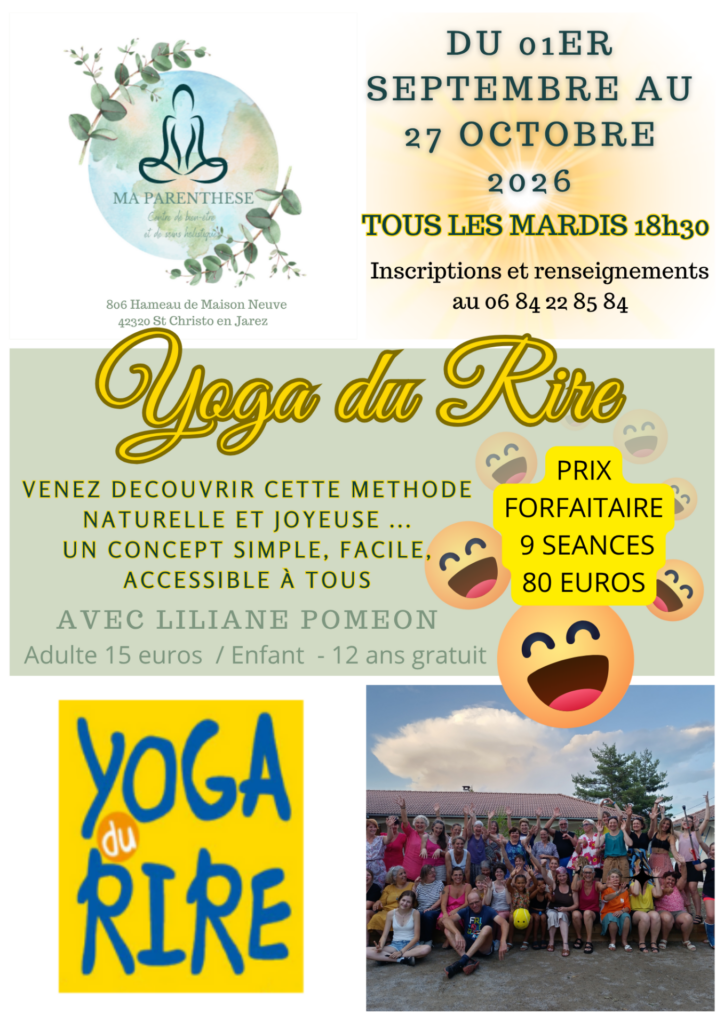 Retrouvez la joie et l'énergie avec les séances de Yoga du Rire
