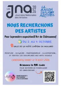 Lire la suite à propos de l’article Appel aux talents : Participez à la première exposition d&rsquo;art de Châteauneuf !